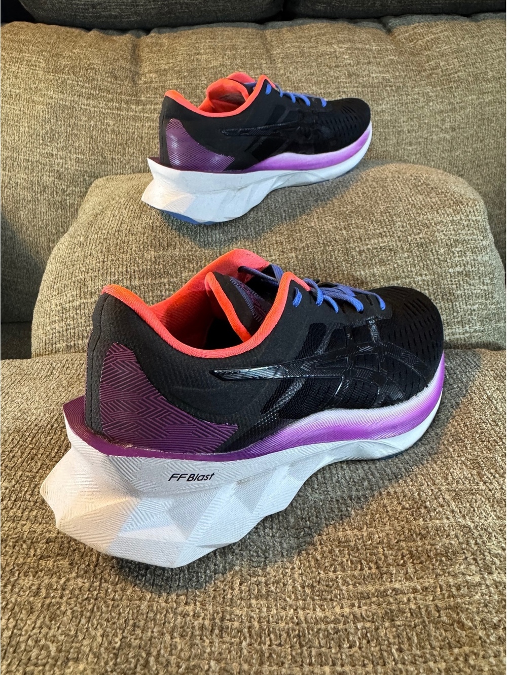 ASICS Novablast 1 Running Shoes Black Purple Orange Women's 7.5 - Picture 11 of 12
